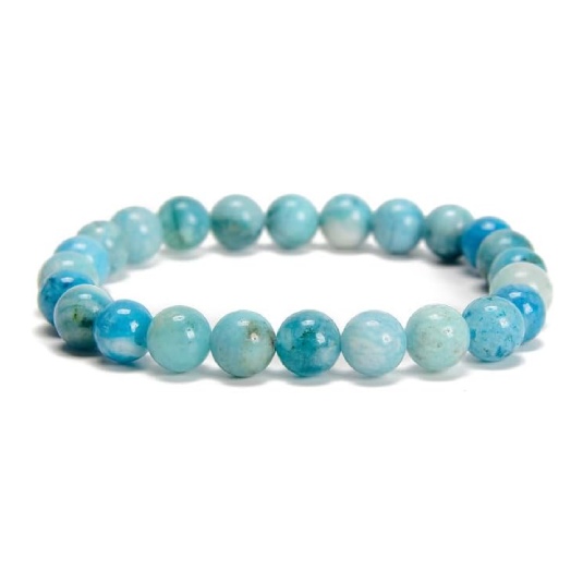 MT50P-Hemimorphite Beaded Bracelet