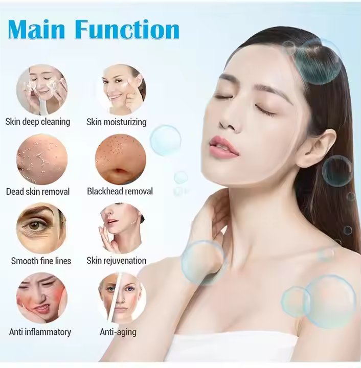 8 in 1 LED PDT Visual Suction Pen Hydra Dermabrasion Facial Machine with Skin Detection