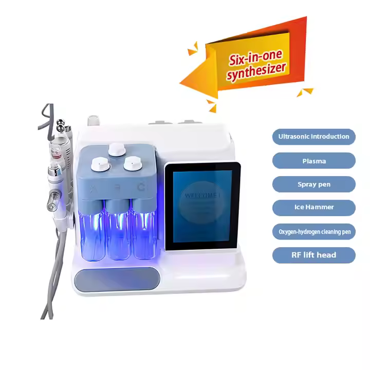 High Quality Skin Care Hydro Hydra Water Facial Machine Hydra Jet Peel Portable 6 in 1 Hydra Aqua Peeling Facial Machine