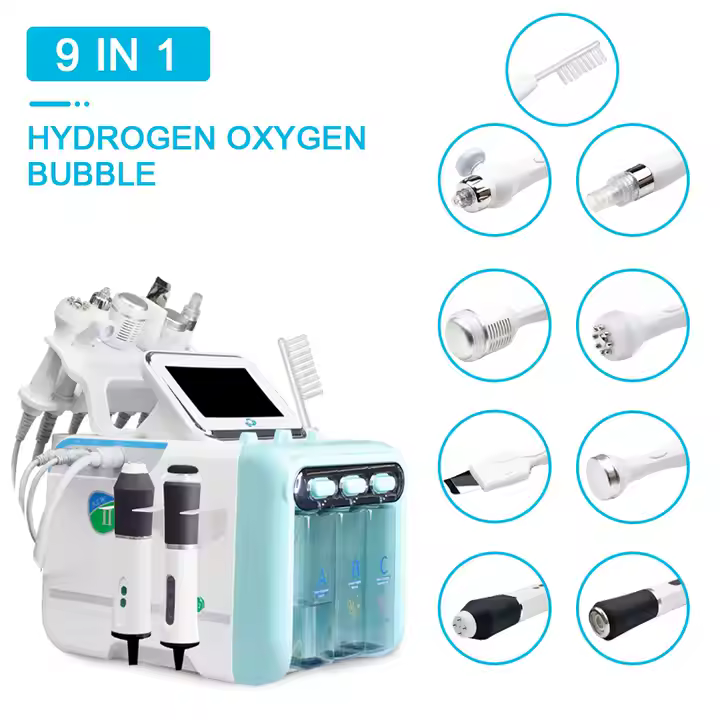 Certified 9-in-1 Professional Deep Cleansing Hydration Anti-Aging Hydra clean Facial Treatment Machine