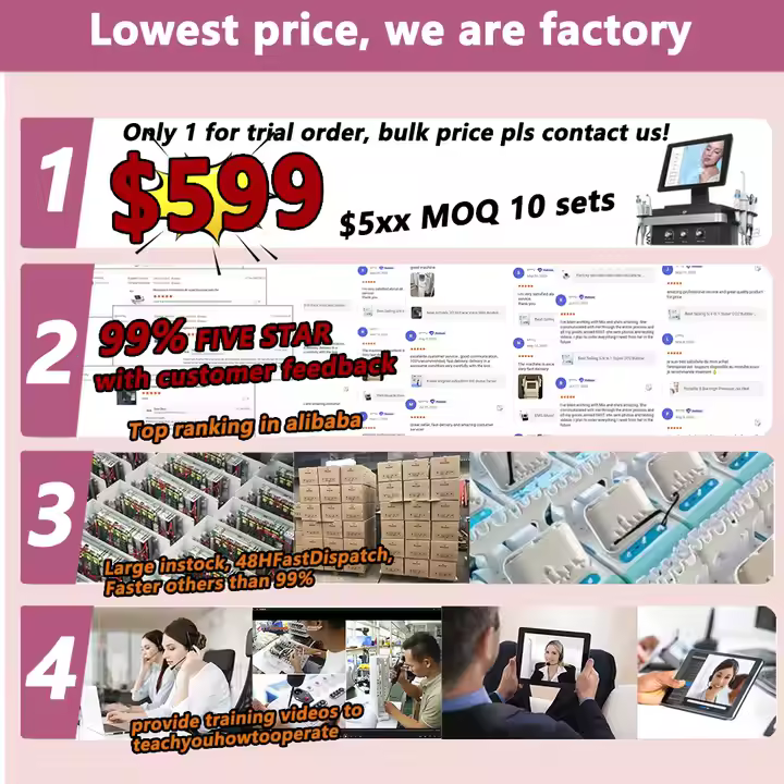 Hydro Aqua Facial Hydrodermabrasion Facial Clean Skin Rejuvenation Spa Equipment Hydra Beauty Facial Machine