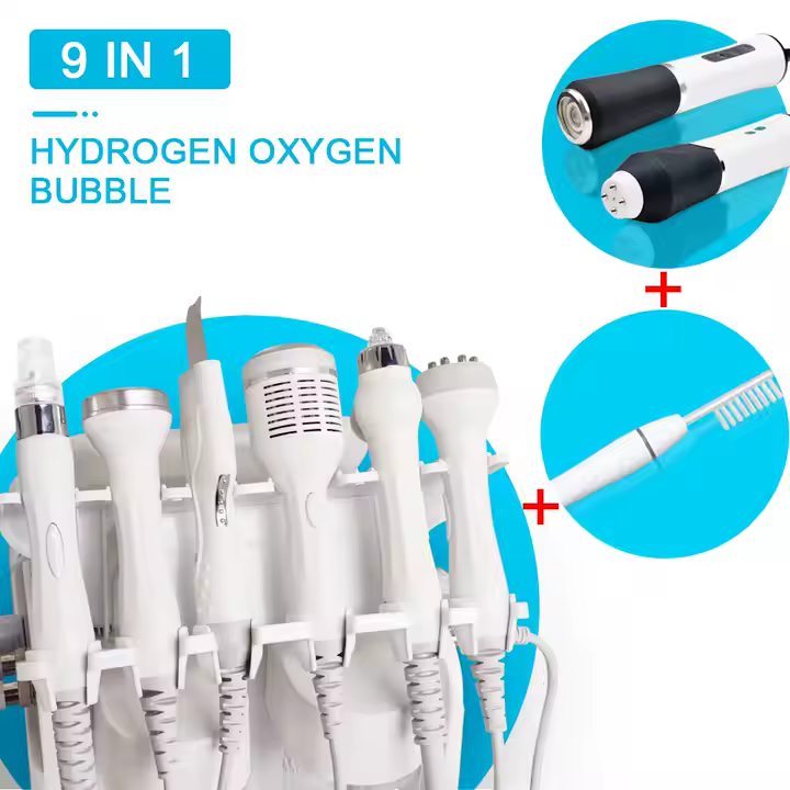 Certified 9-in-1 Professional Deep Cleansing Hydration Anti-Aging Hydra clean Facial Treatment Machine